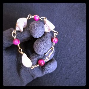 Handmade Brass Stone Bracelet
